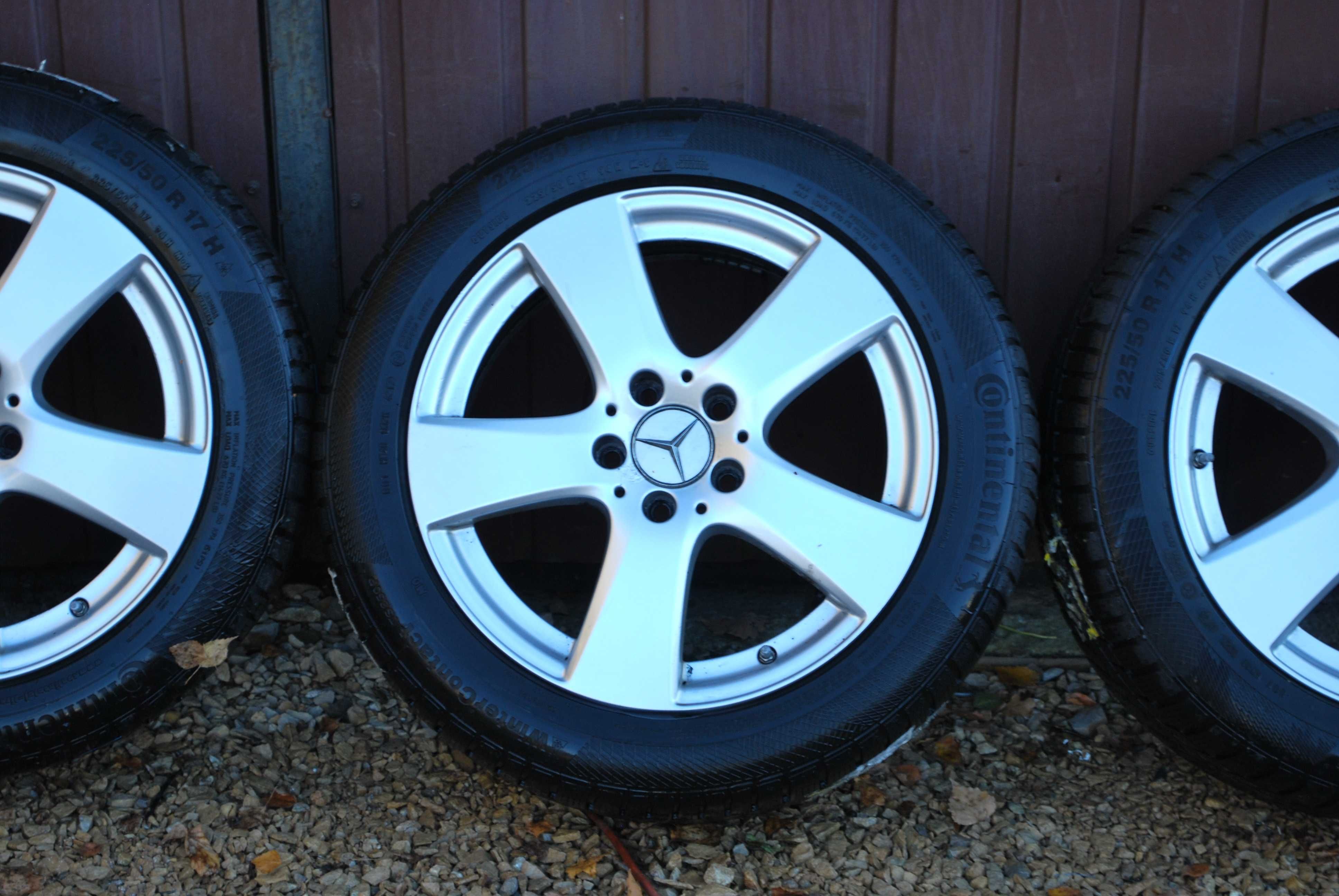 Koła 225/50 R17 5x112 Alufelgi +opony zimowe Mercedes B C E Klasa TPMS
