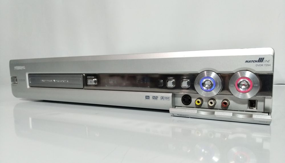 Програвач/рекордер DVD дисків Philips DVDR 725H, має HDD на 160 Gb,