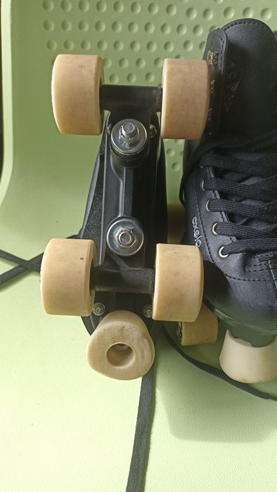 Patins De 4 Rodas Patinagem Artística Criança/Adulto Preto