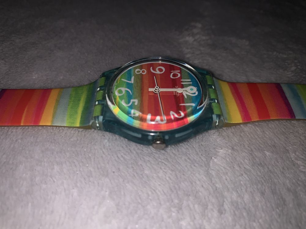 SWATCH Zegarek tęczowy Rainbow z USA