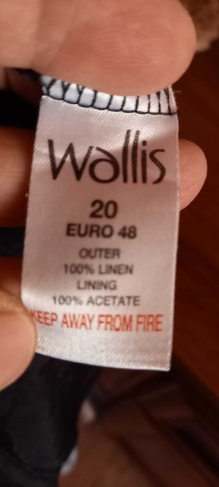 Wallis sukienka 100% len UK 20