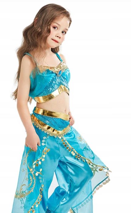 Nowy strój Księżniczka Jasmina Dżasmina Alladyn, r. 128/134 przebranie