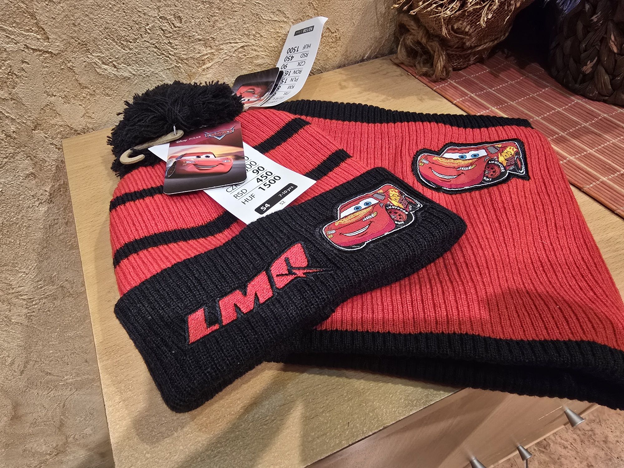 Komplet czapka z szalikiem McQueen