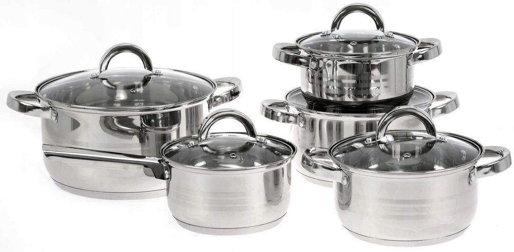 Zestaw GARNKÓW 12 el PATELNIA z Powłoką GRANITOWĄ Indukcja Gaz