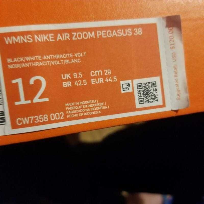 Кроссовки Nike Air Zoom Pegasus 38 Black White