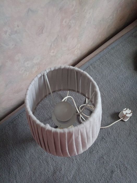 Piękna lampa alabaster mosiądz metal szwedzka vintage