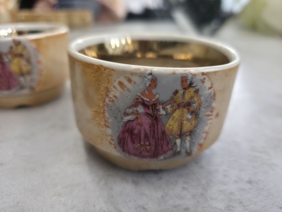 Porcelana PRL Serwis Herbaciany ZPS LUBIANA Lata 60./70. XX w.