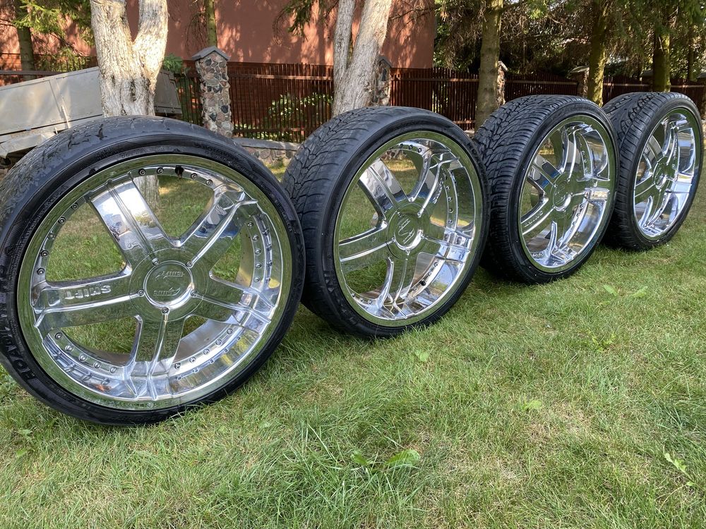 Felgi SHIFT 22” 9.5J 5x120 5x130 opony 265x35x22 102v