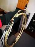 QED Reference Genesis Silver Spiral Cabo high-end como novo 2 metros