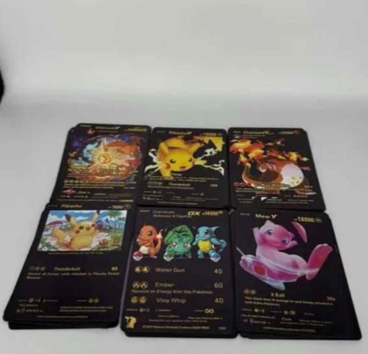 Karty Pokemon Czarne 55 szt szybka wysyłka