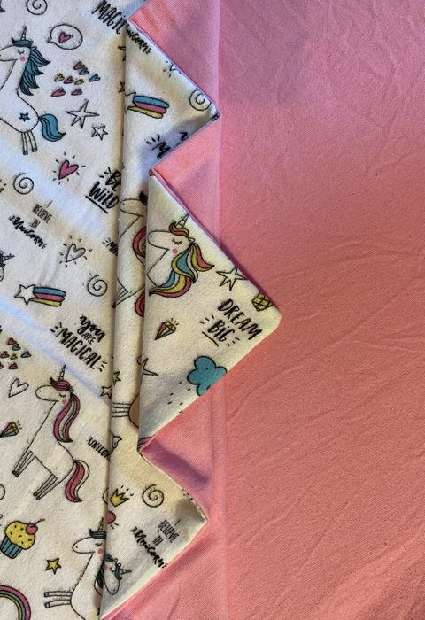 Постільна білизна тепла фланель, рожева (160*80*15