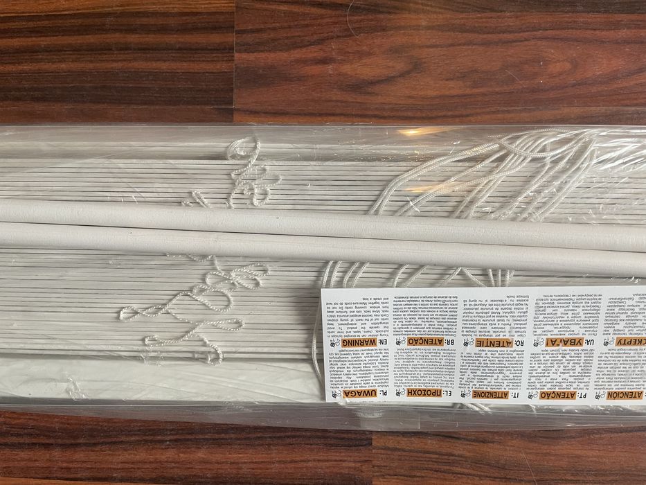 Żaluzja biała drewniana 100x250 nowa