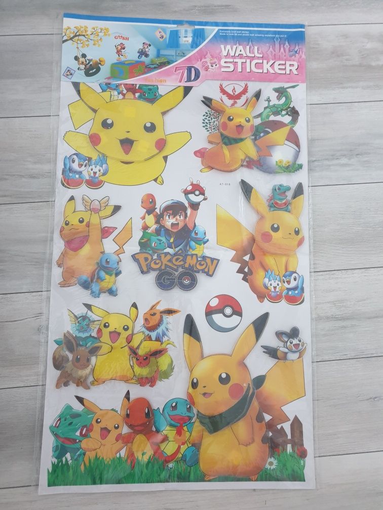 Pokemon naklejki ścienne wall sticker 7D
