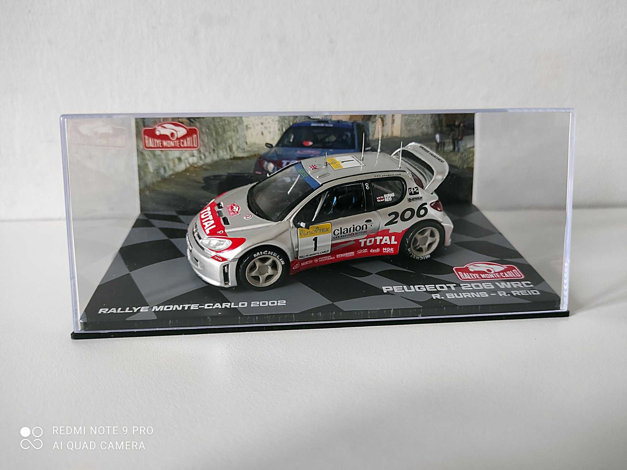 4 Szt. Modeli Rajdowych Peugeot Seat Ford Citroen Rally Cars 1:43