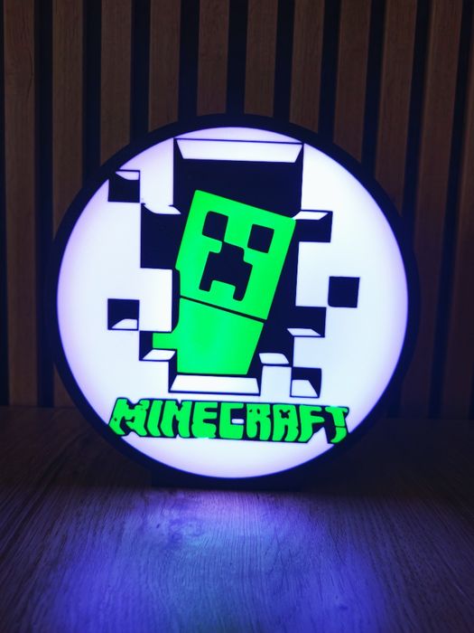 Minecraft Lampka LED HandMade