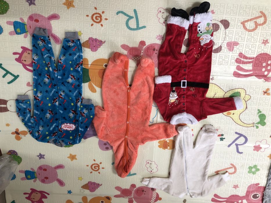 Человечек махровый, новогодний человечек, ромпер