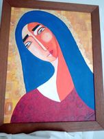 Quadro "Nossa Senhora", em acrílico