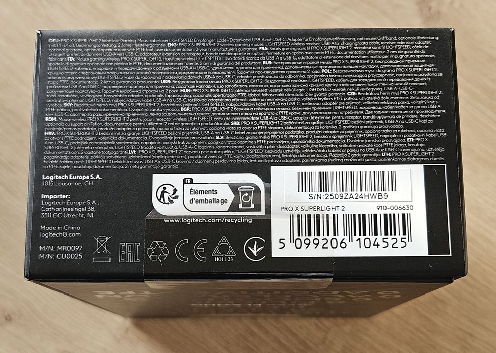 Mysz Logitech G PRO X Superligt 2 czarny
