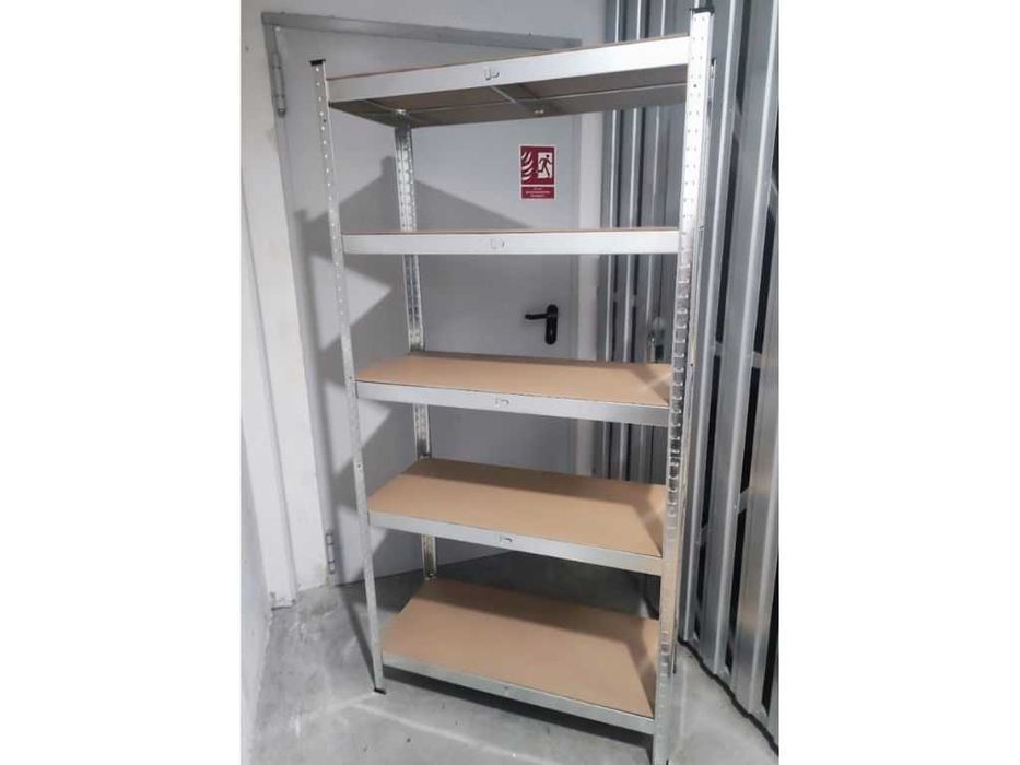 Metalowy REGAŁ MAGAZYNOWY Do Garażu Warsztatu Piwnicy Ocynkowany NOWY