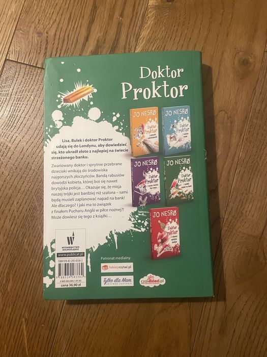 Ksiazka Doktor Proktor i napad na bank