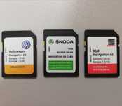 SD карта навигации Skoda/VW/Seat MIB1 MIB2 2024