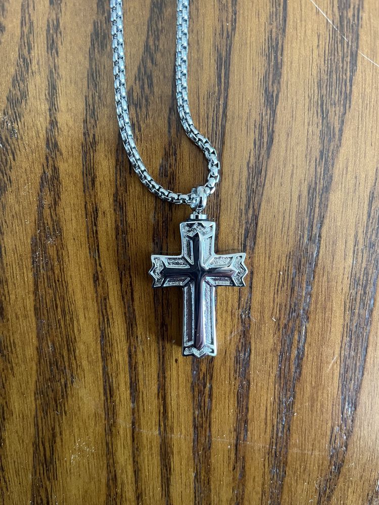 Naszyjnik Gothic  Cross Inox