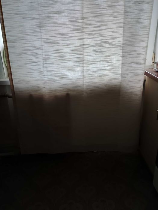 Довга щільна бежева штора до 220 шир 117см