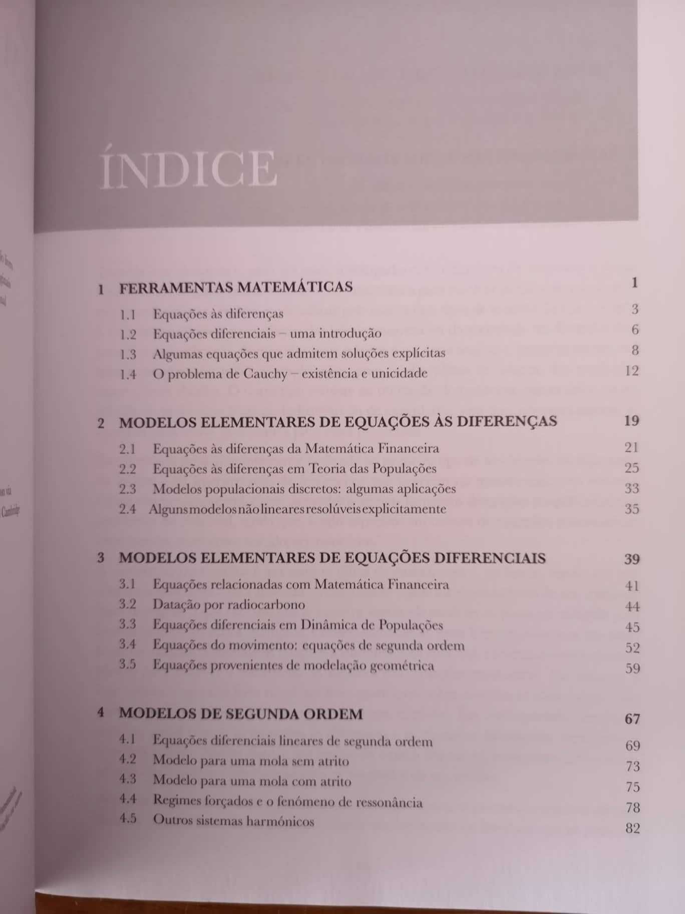 Modelação matemática em dimensão 1