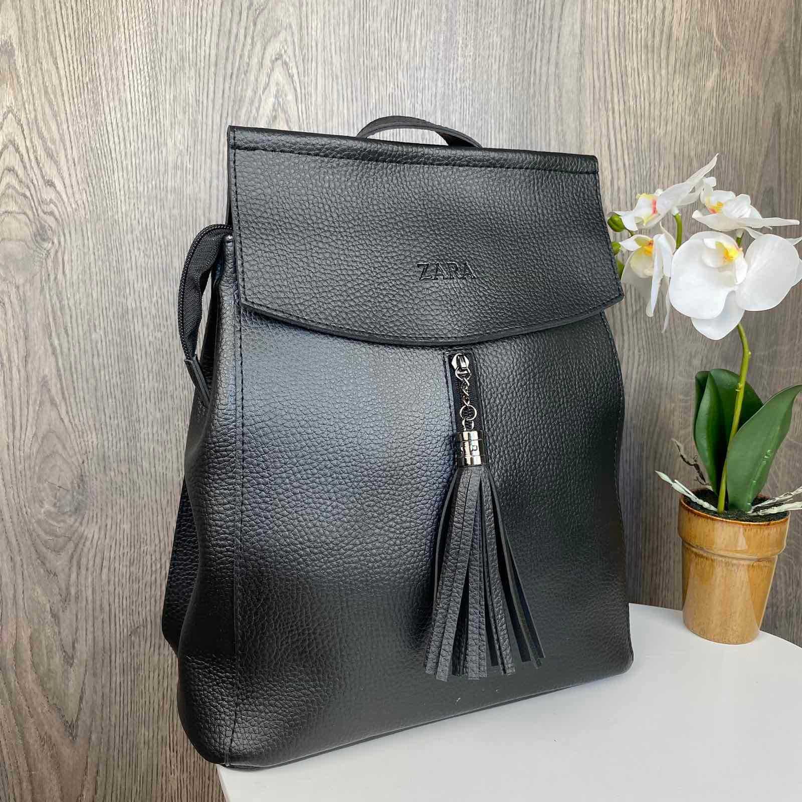 Модный качественный женский рюкзак сумка белый черный молочный 2022