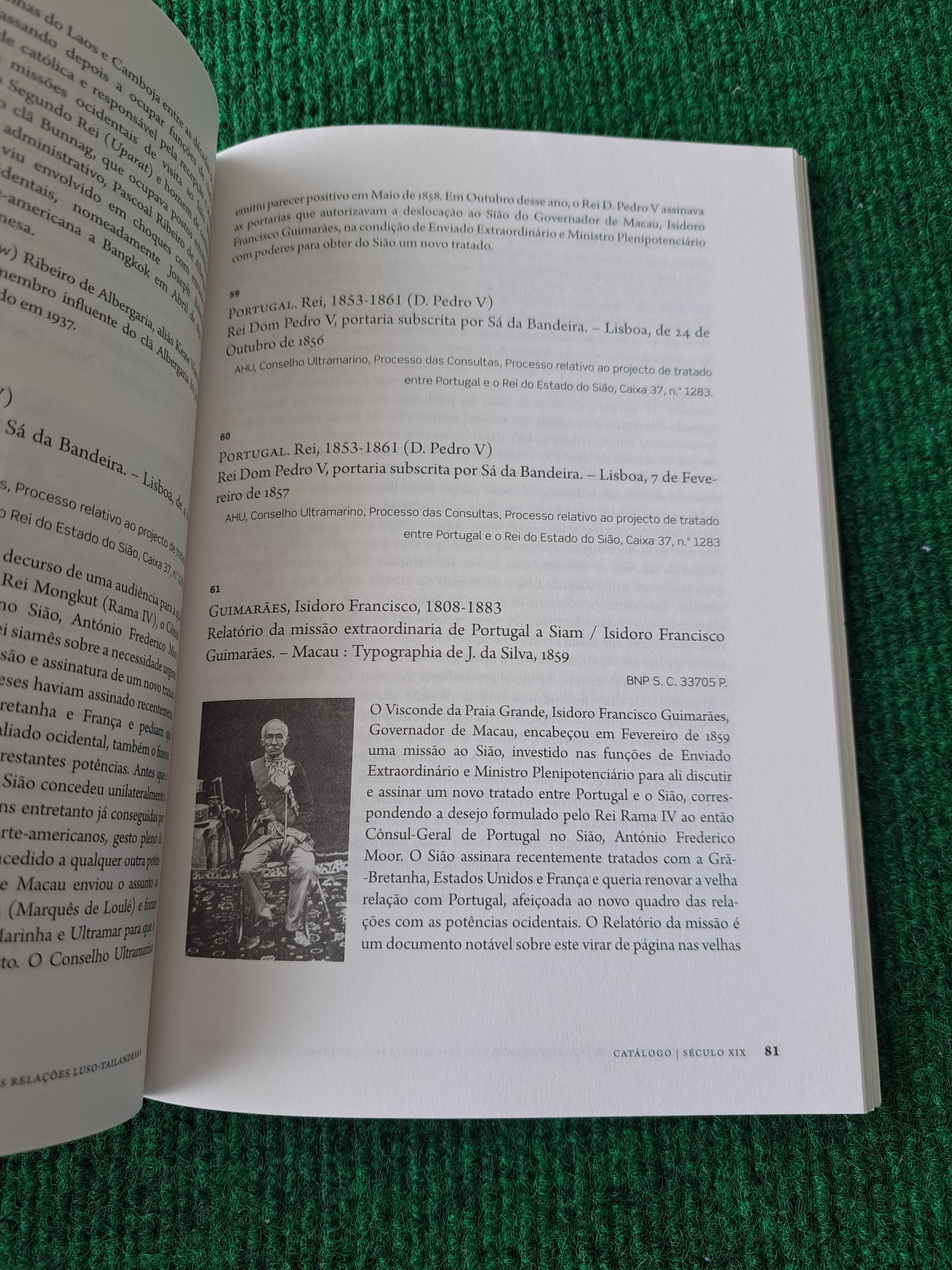 Das Partes do Sião - Comissário António Vasconcelos de Saldanha