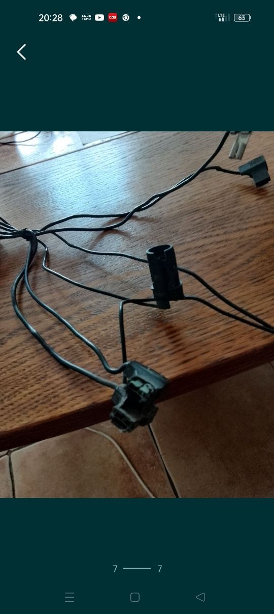 Kostka Wtyczka Wiązka elel. Wtyk/5pin reflektor przedni Megane ll