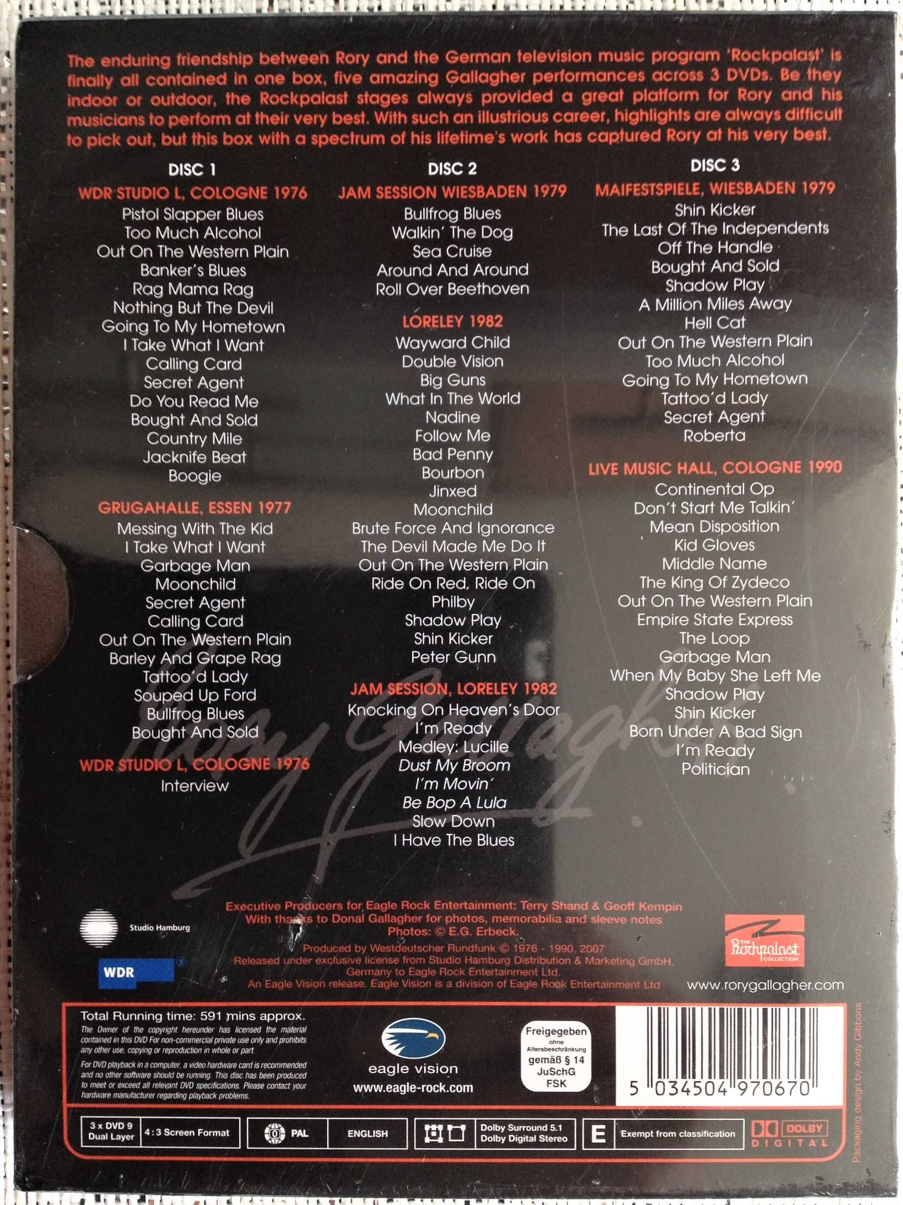 Rory Gallagher ‎– Shadow Play - 5 Concerts 76 - 1990 - NOVO / SELADO