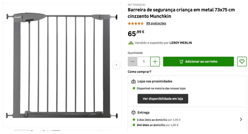 Barreira de seguranca escadas