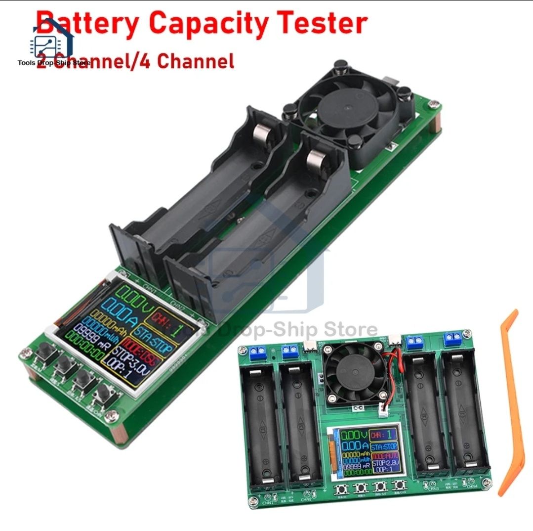 Зарядное тестер  на 2 / 4 слота 18650