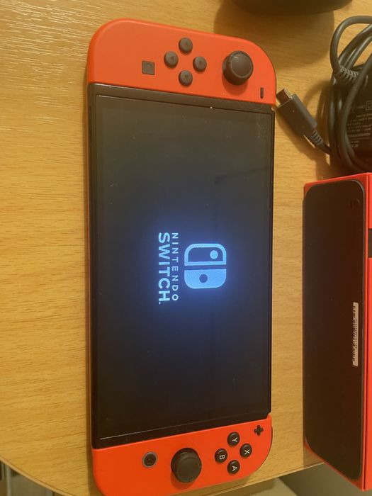 Nintendo switch OLED jak nowy karta 256GB +3 gry gwarancja