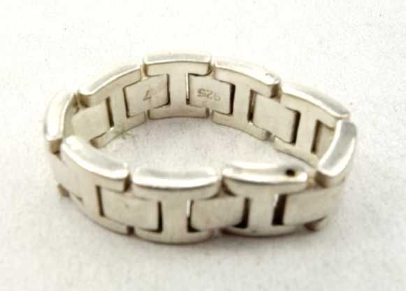 ESPRIT Unikatowy ruchomy srebrny pierścionek z elementów R.16