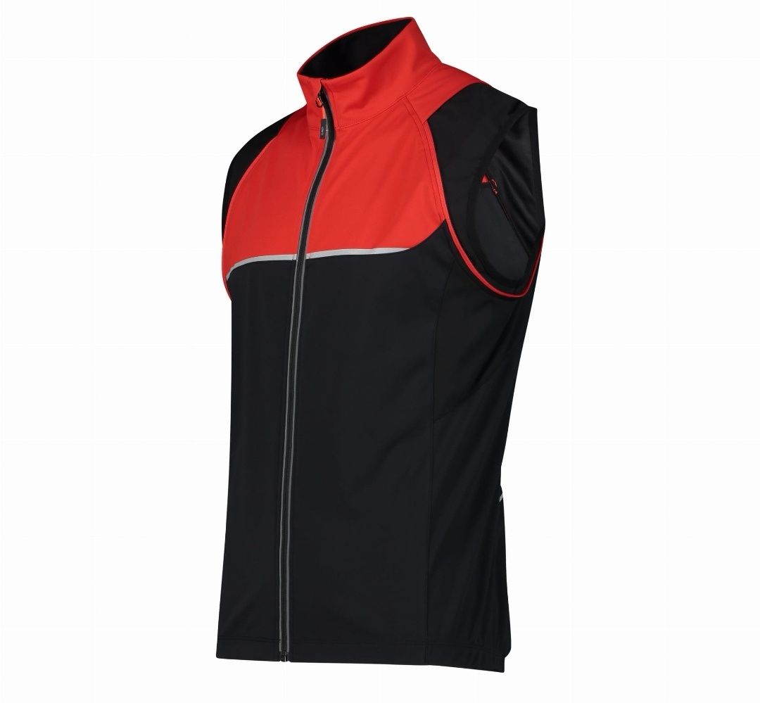 Softshell CMP na rower/bieganie kurtkokamizelka  z odpinanym rękawami