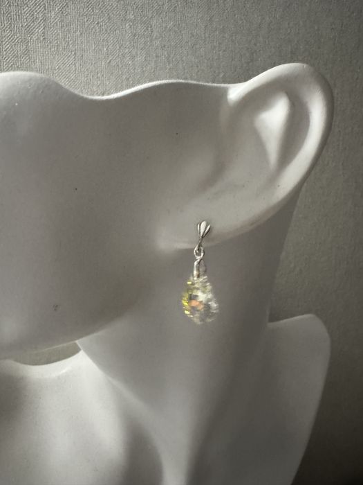 Swarovski kryształy kolczyki srebro