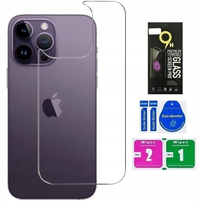 Szkło Na Tył Plecy Do Iphone 16 Pro Ochrona Plecków Zestaw Szybka