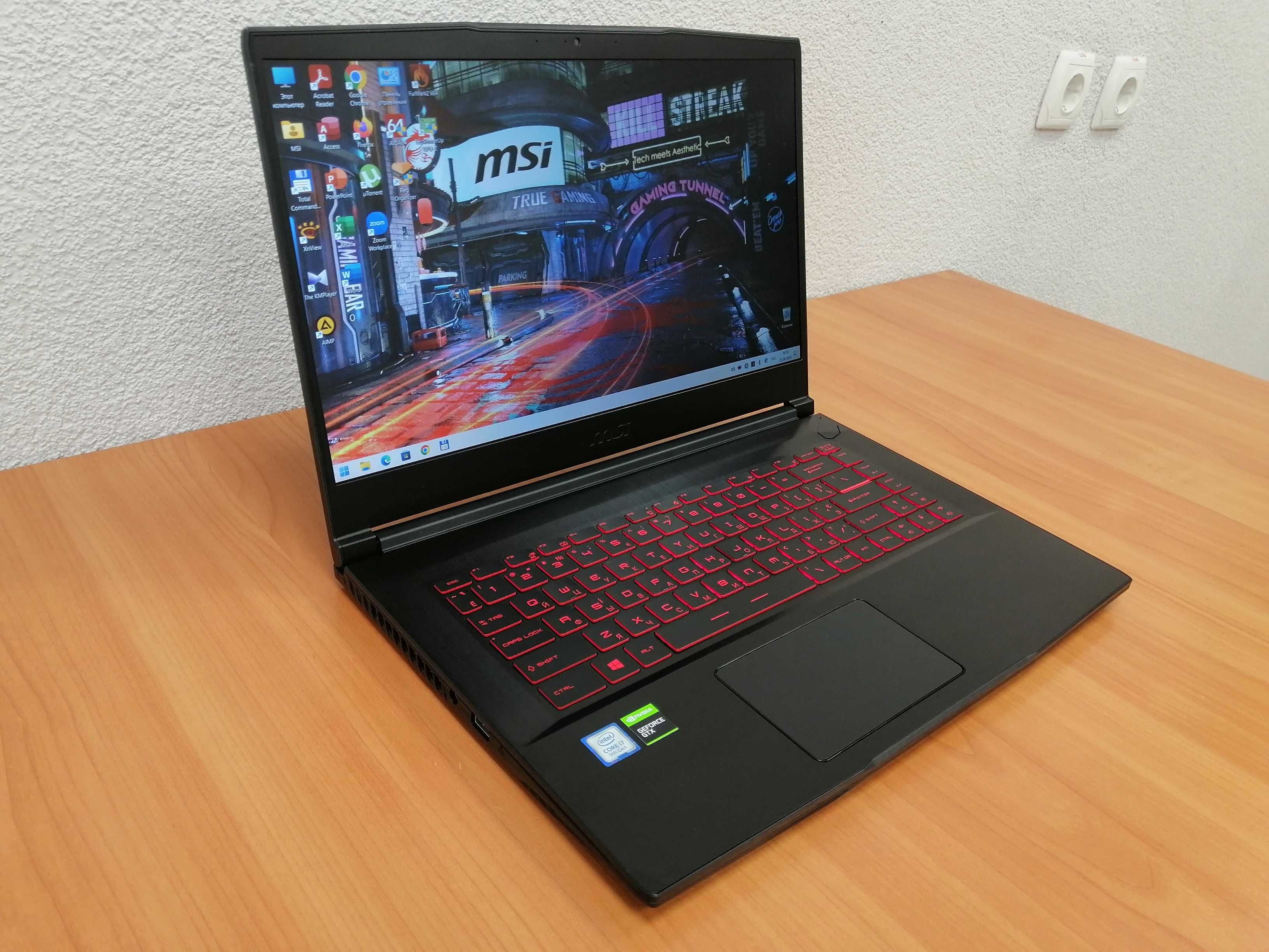 Ноутбук MSI GF63 (15.6\Intel®Core™i7-9750\16gb\SSD+HDD\GTX 1650ti 4gb)