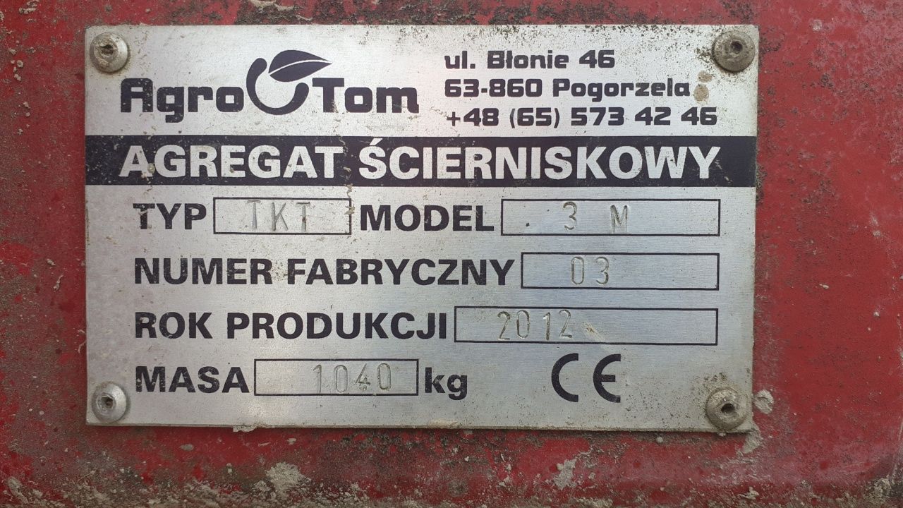 Agregat Ścierniskowy 3m