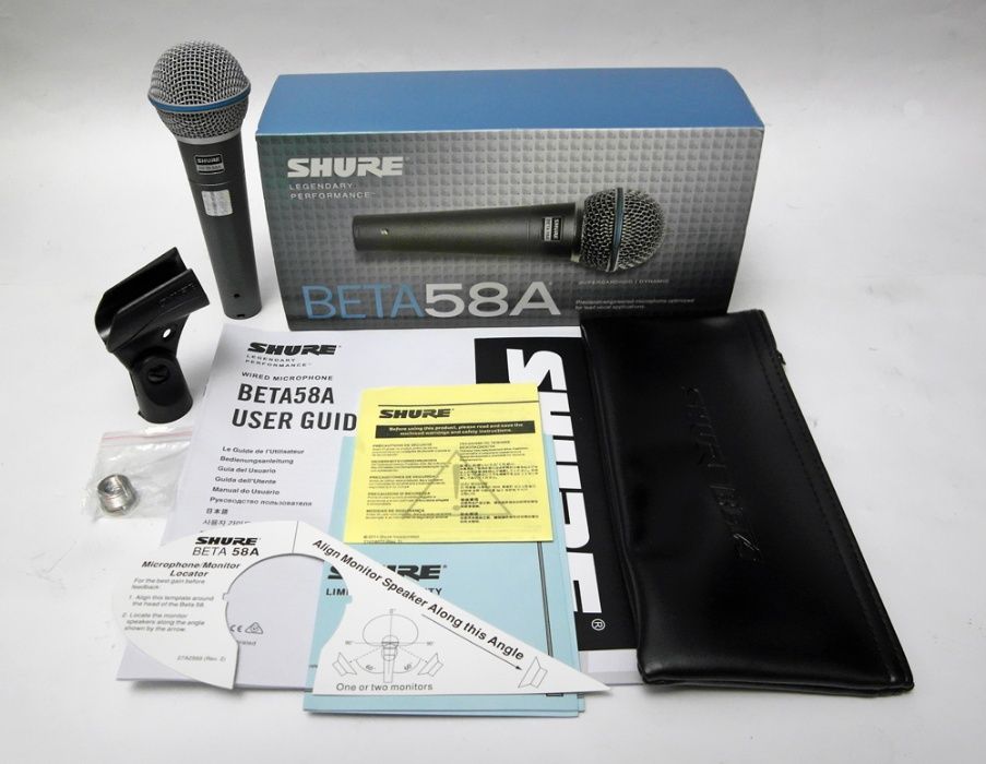 Микрофон SHURE BETA 58A (Оригинал-Mexico, Новый) ОЛХ доставка
