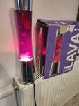 Lampa typu lawa kolor srebrny fisura