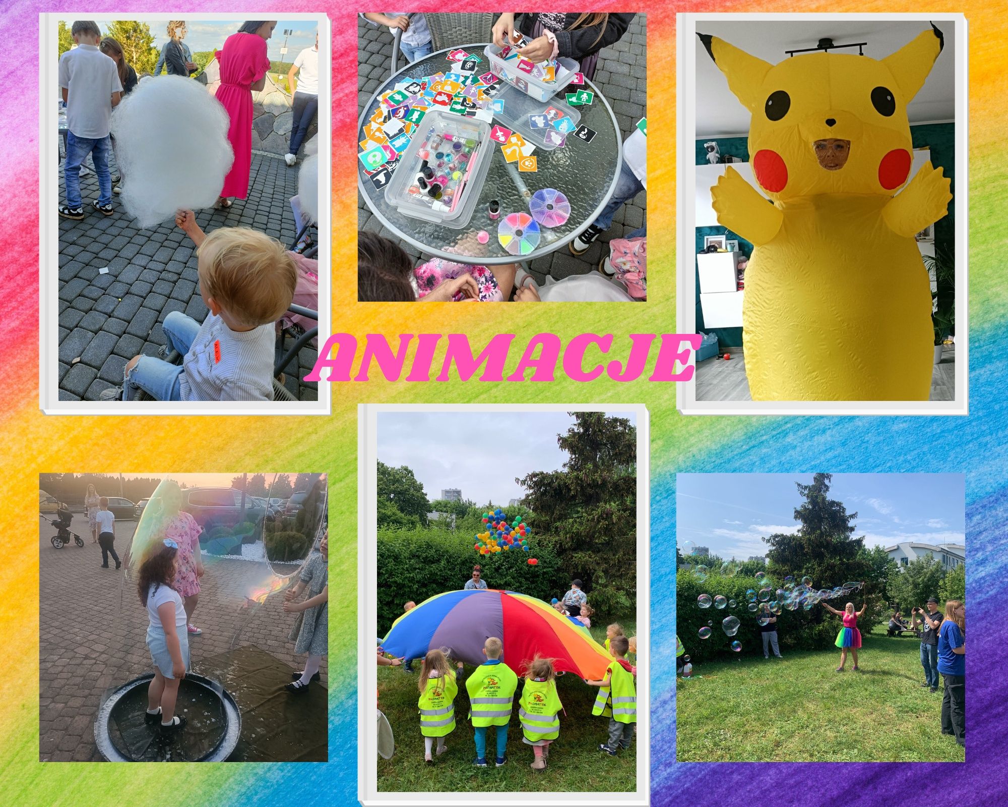 Animacje dla dzieci ANIMATORKA Wynajem Zjeżdżalni Dmuchanych