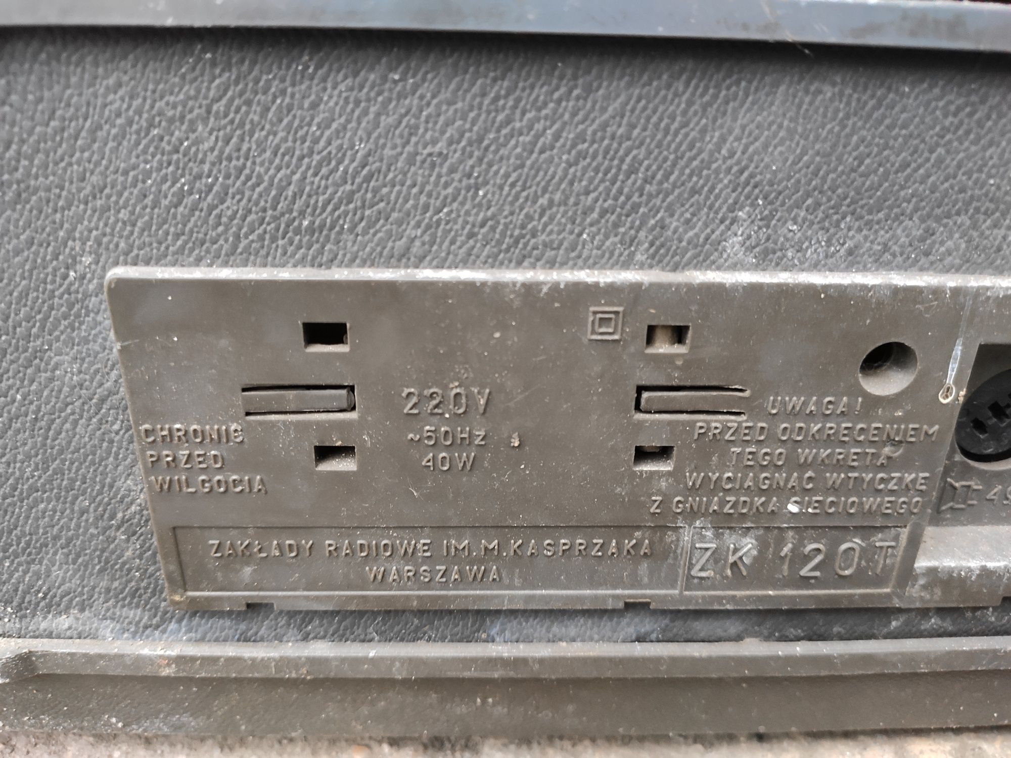 Magnetofon szypułkowy UNITRA Zk 120 t