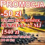 Polski ekogroszek 27 MJ suchy, pakowany, Transport do 50 km gratis