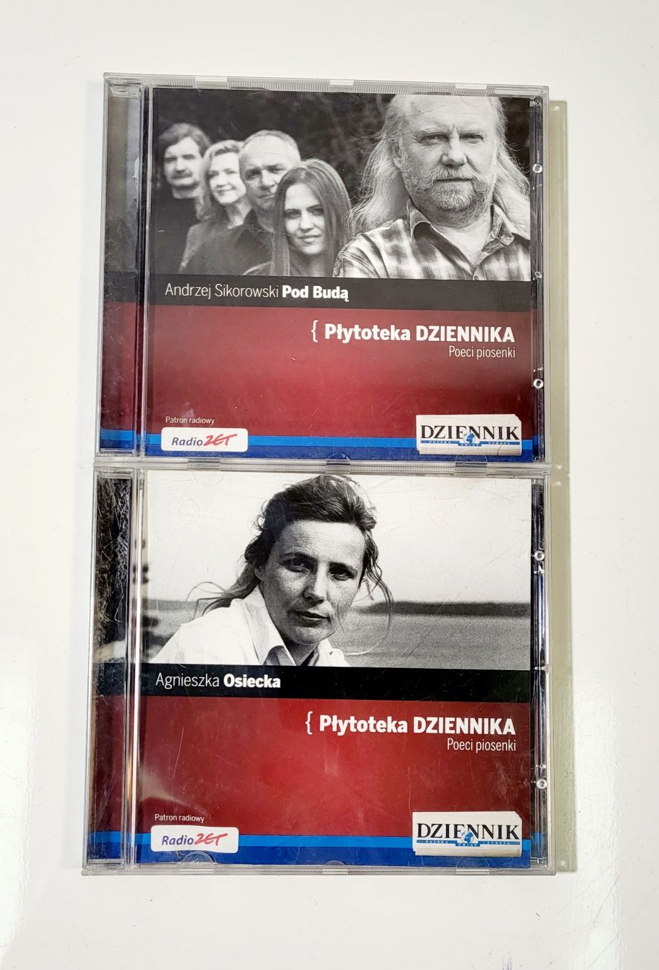 Agnieszka Osiecka Andrzej Sikorowski  pod budą płyty cd