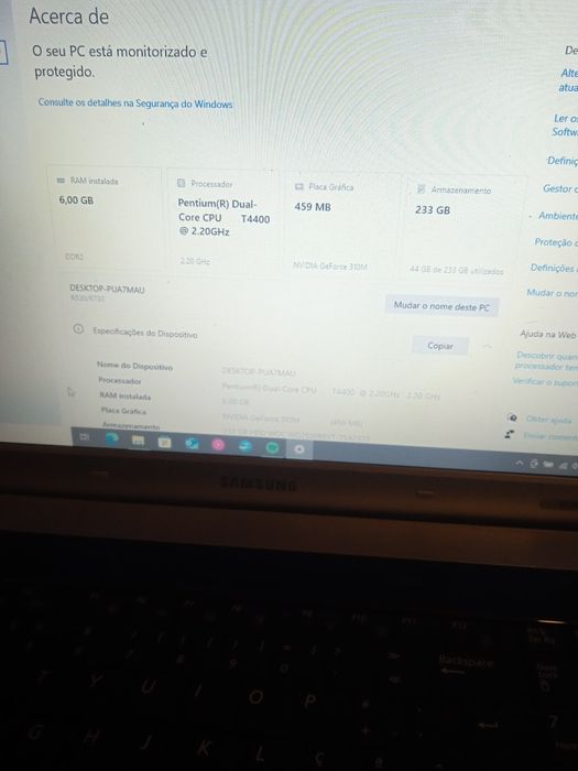 PC portátil Samsung "R530"
