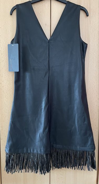 Sukienka czarna skórka rozmiar S