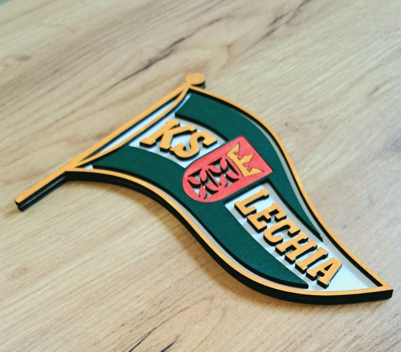 Herb Lechia Gdańsk - prezent, cięcie laserem